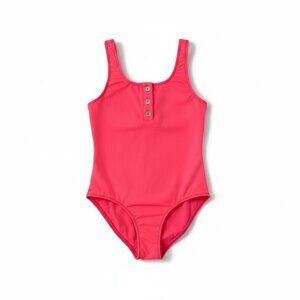 PACIFIC RAINBOW - SWIMMING SUIT 1 PIECE - NEON CORAL - NEW NO TAG